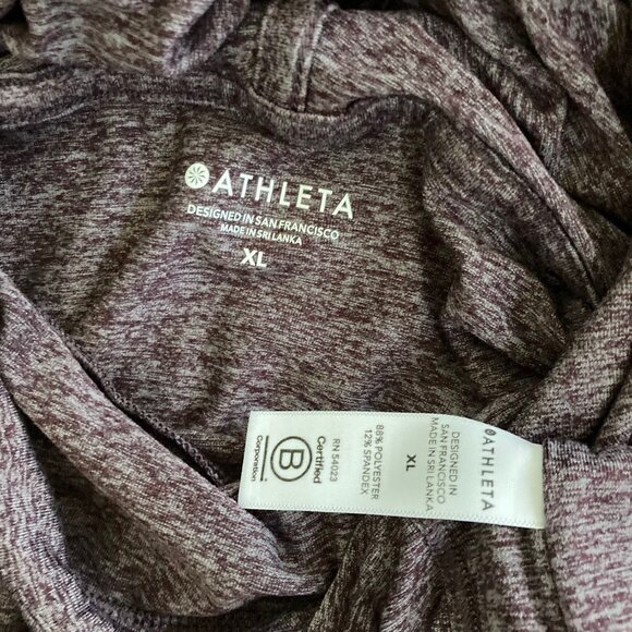 Athleta Uptempo Hoodie Sweatshirt Heathered - Picture 5 of 8